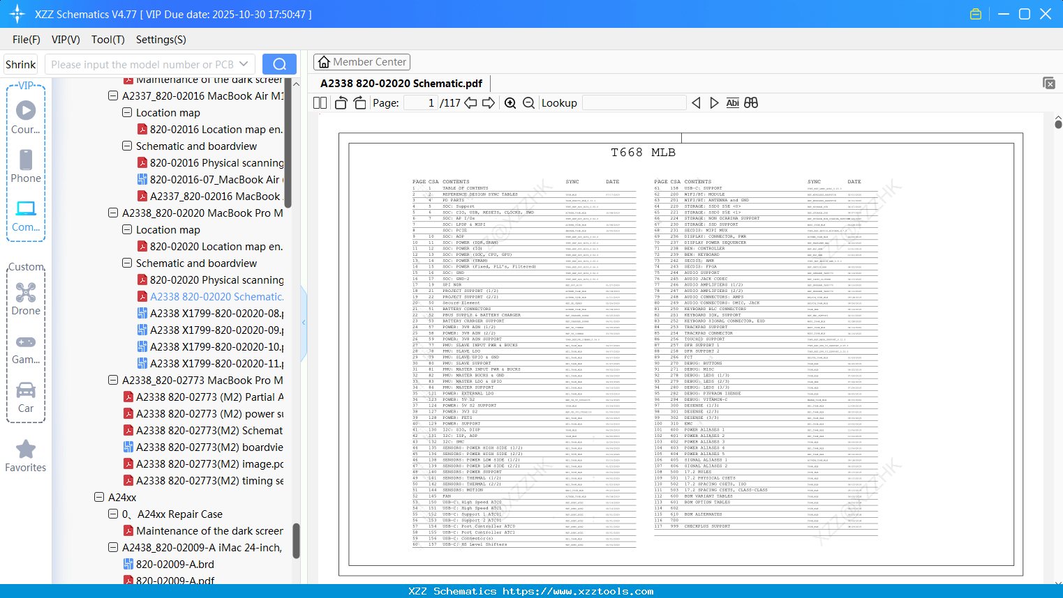 Laptop Apple A2338 820-02020 Schematic